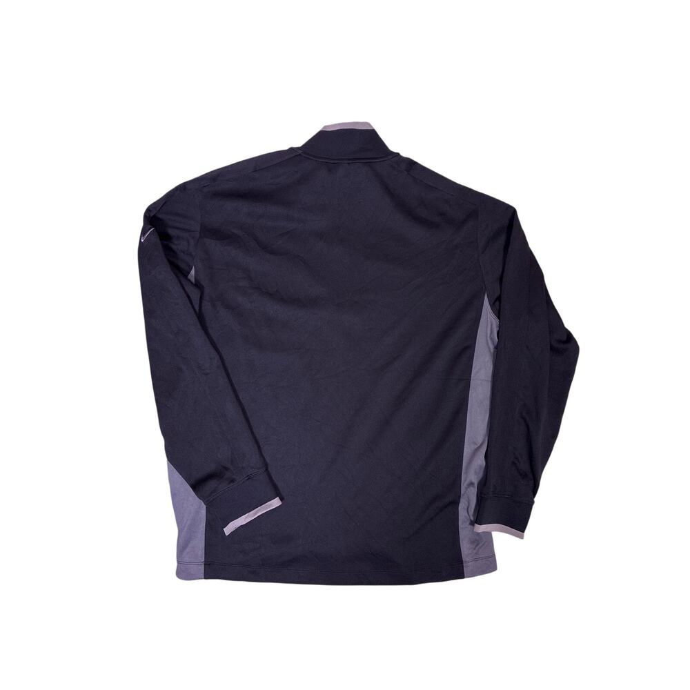 Nike Golf Dri-FIT Performance Quarter Zip Black Grey Mens XL Athletic Pullover - Picture 3 of 4